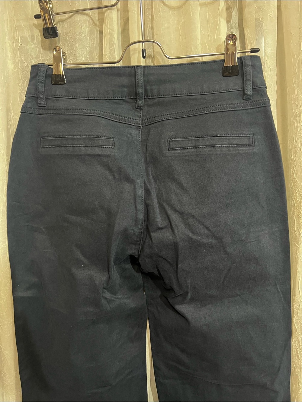 Flamingals Straight-Leg High-Rise Pants in Navy - Picture 4 of 5